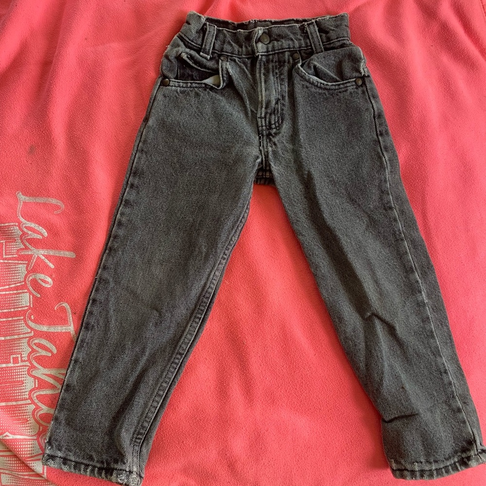 Kid washed Black Levi’s